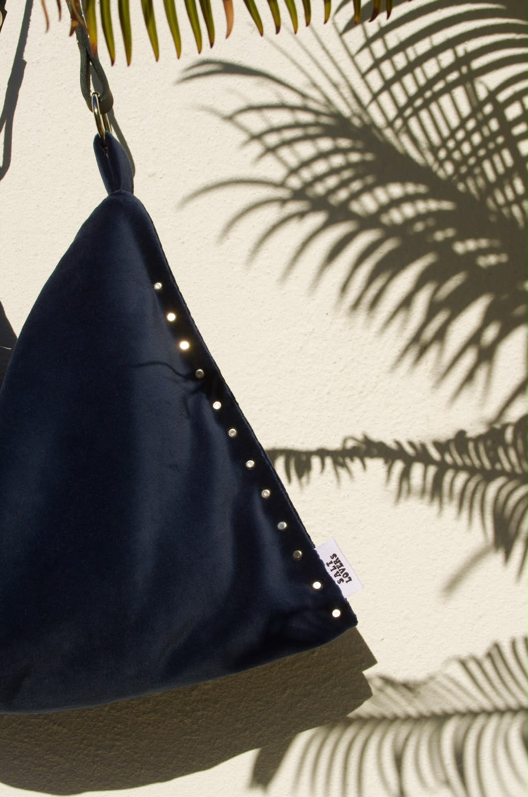 Saltlovers Charcoal Blue Studded Bag