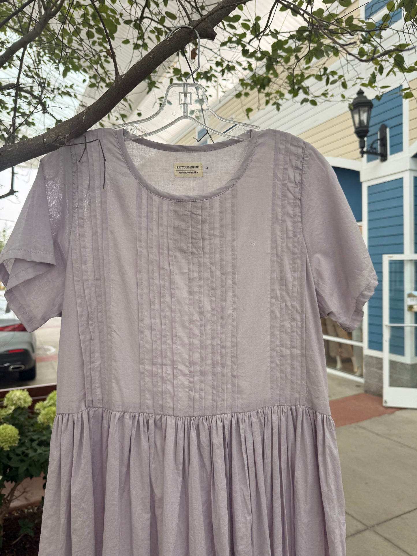 EYG LONG PURPLE DRESS
