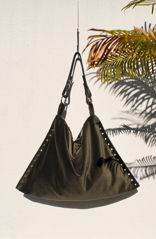 Saltlovers Charcoal Studded Bag