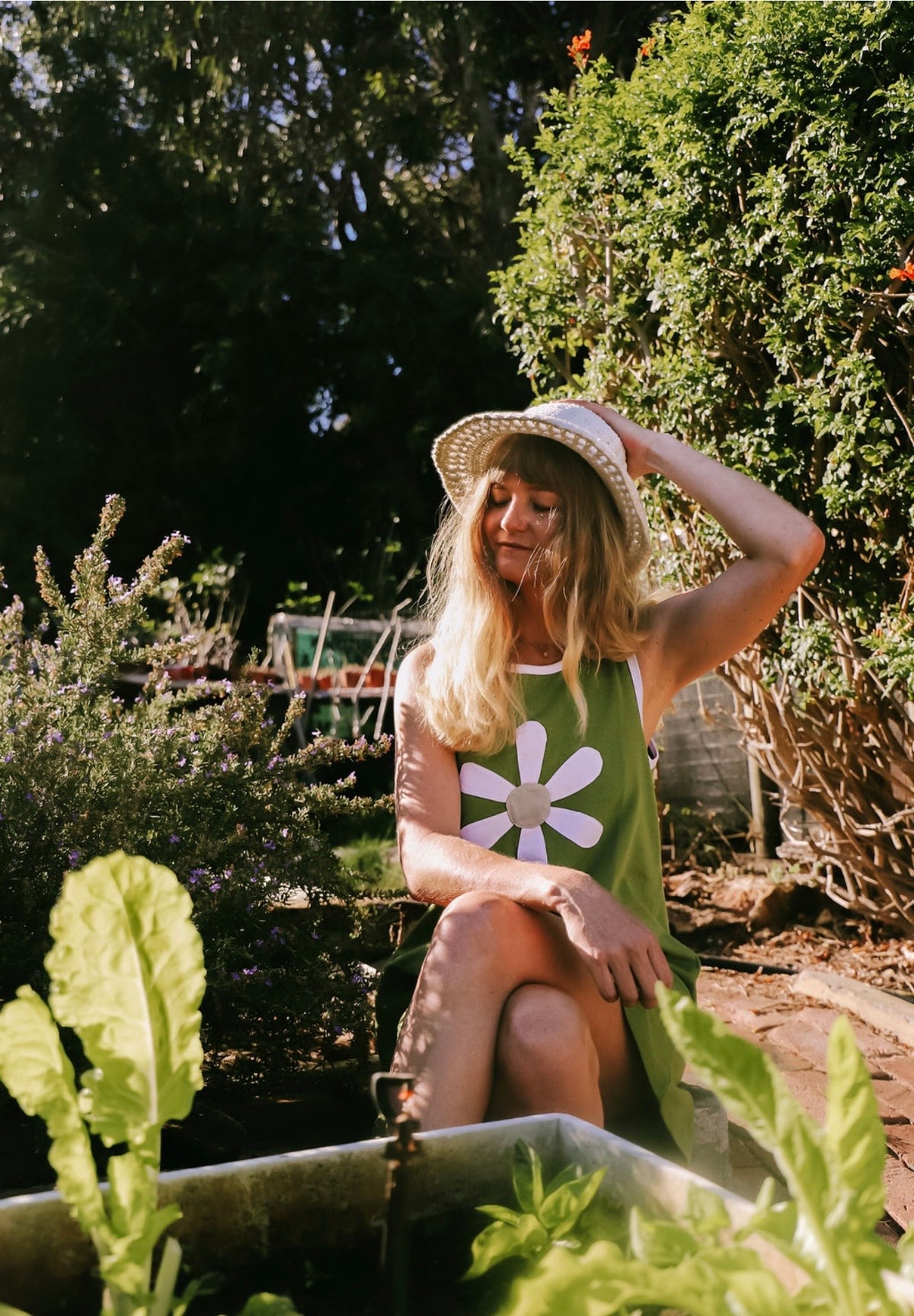 Green Daisy Dress