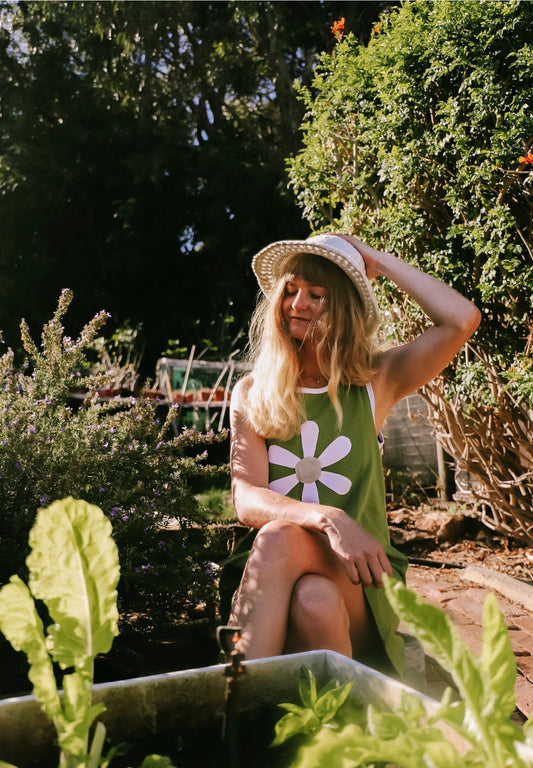 Green Daisy Dress