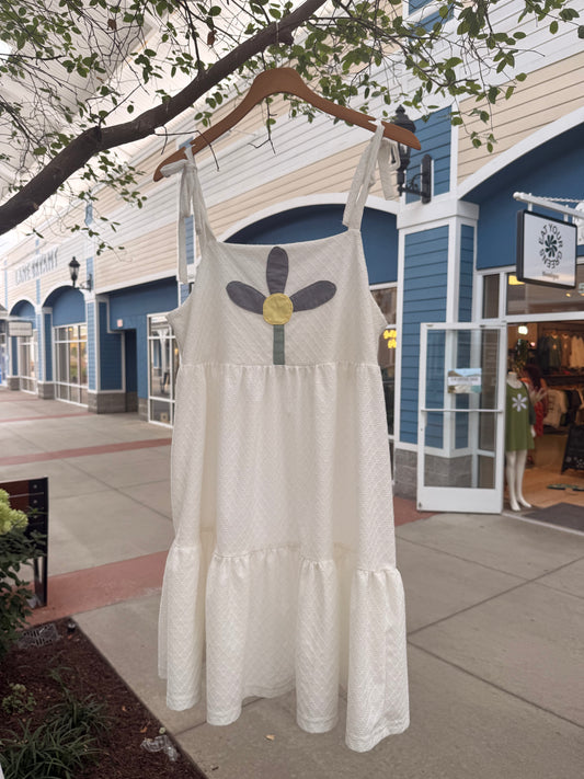 EYG FLOWER WHITE DRESS