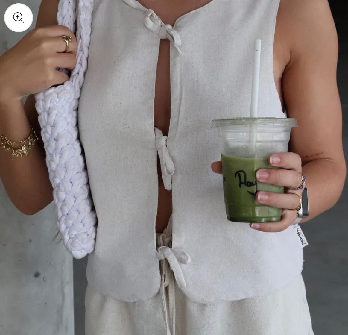 EARTH APPAREL FRONT TIE TOP