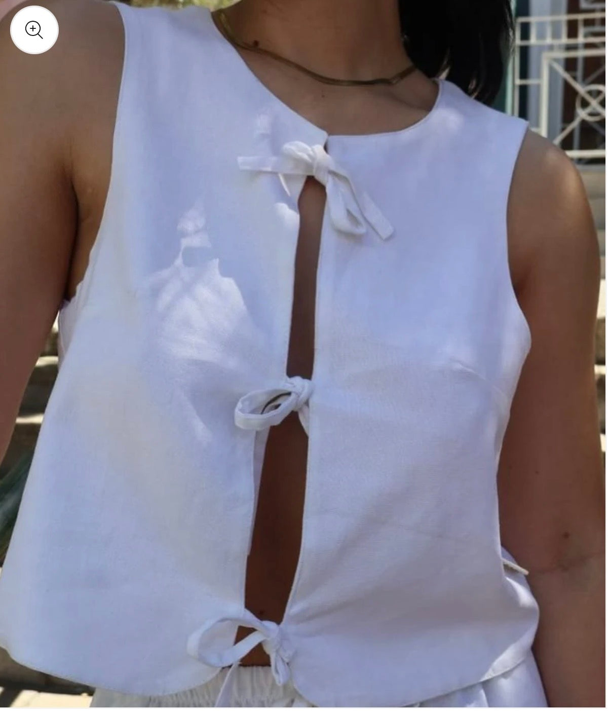 EARTH APPAREL FRONT TIE TOP
