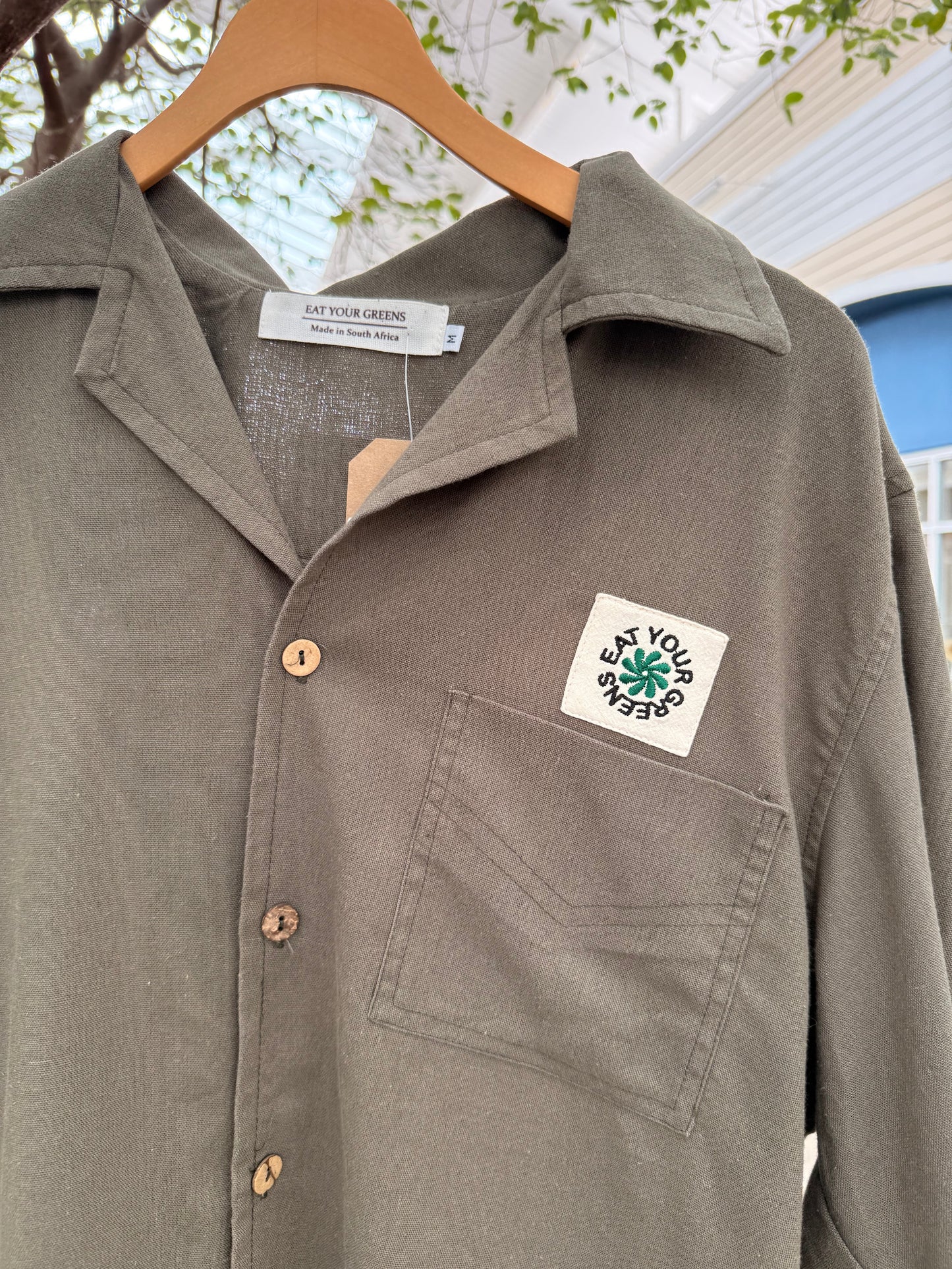 EYG LINEN BUTTON DOWN