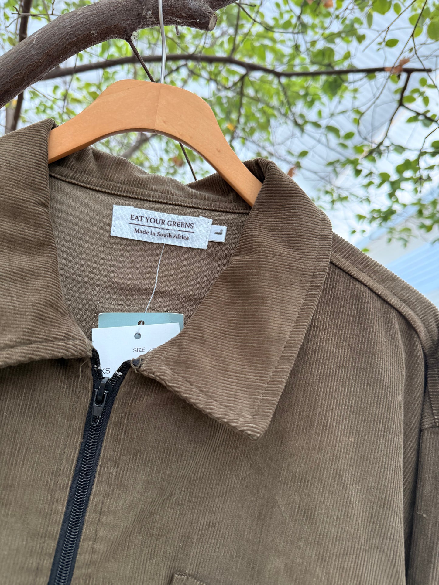OLIVE GREEN EYG CORD JACKET