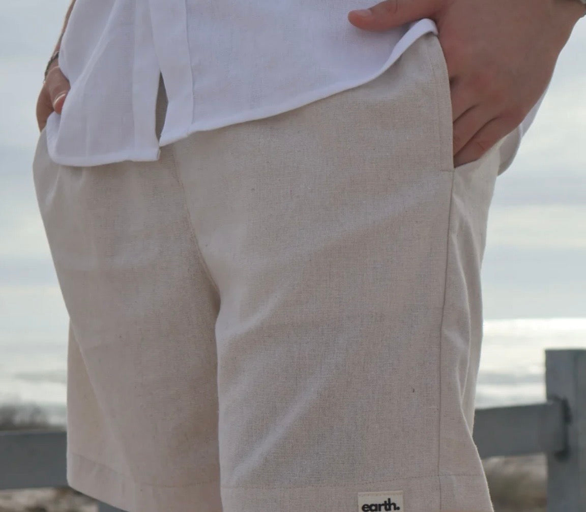 EARTH APPAREL MENS LINEN SHORTS