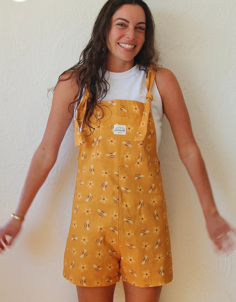 BAMBALAM BUSY BEE SHORT DUNGAREE