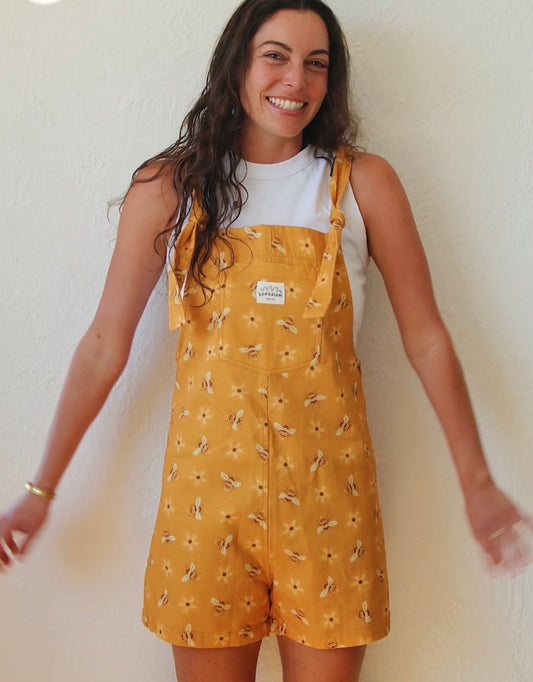 BAMBALAM BUSY BEE SHORT DUNGAREE