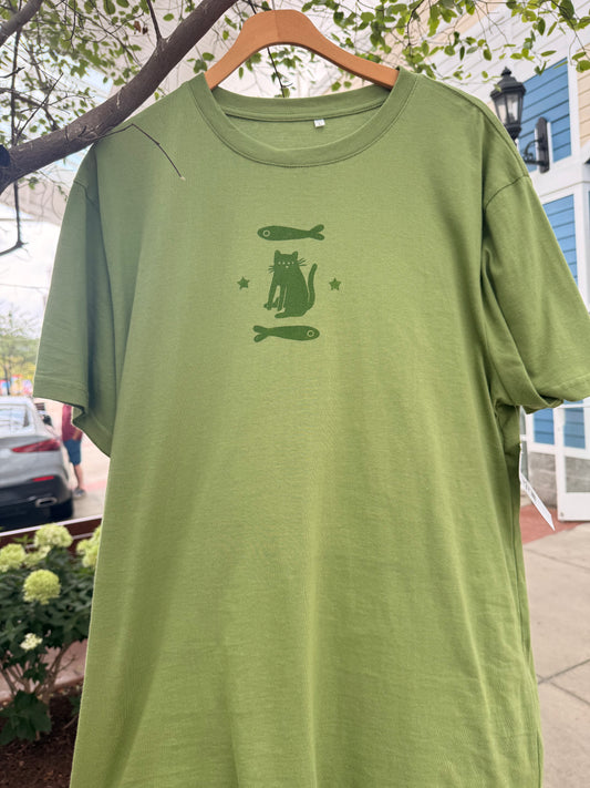 CHICIBONGI SMALL CAT W FISH TEE