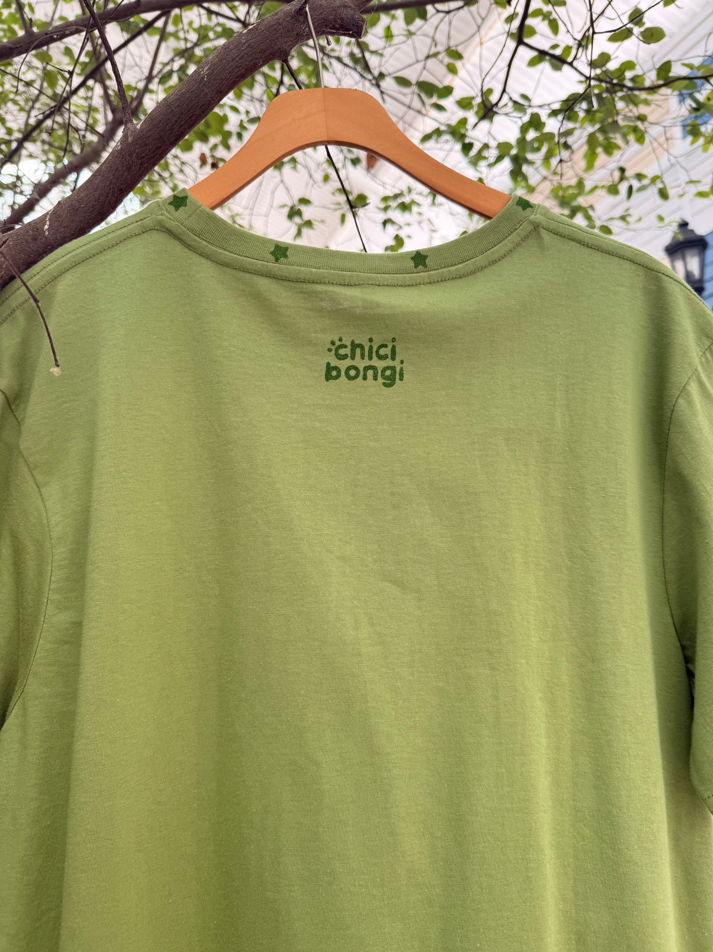 CHICIBONGI GREEN COWBOY FROG TEE