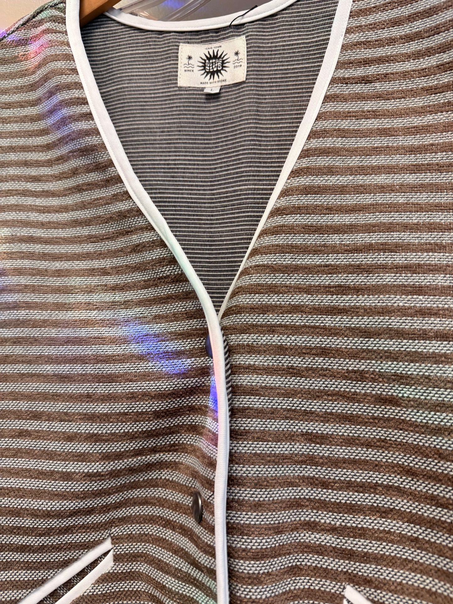 RETRO CLUB STRIPED GILET