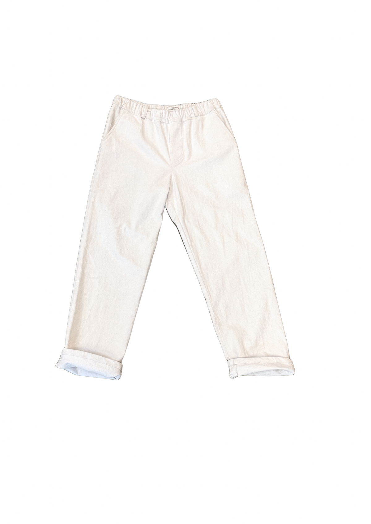 EYG WHITE CORD LONGS